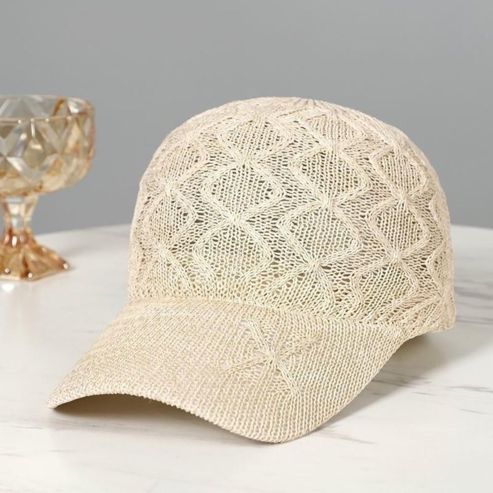 Adjustable Breathable Knit Hat Retro Adjustable Cap High Quality Mesh Hat Casual Wear