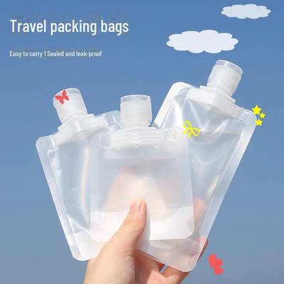 Travel-Ready Disposable Liquid Packaging Bag for Lotions and Cleansers