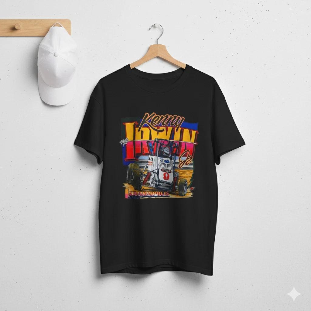 

Kenny Irwin Jr Indianapolis Sprint Car Racing Graphic T-Shirt Black Tee - T481 2XL