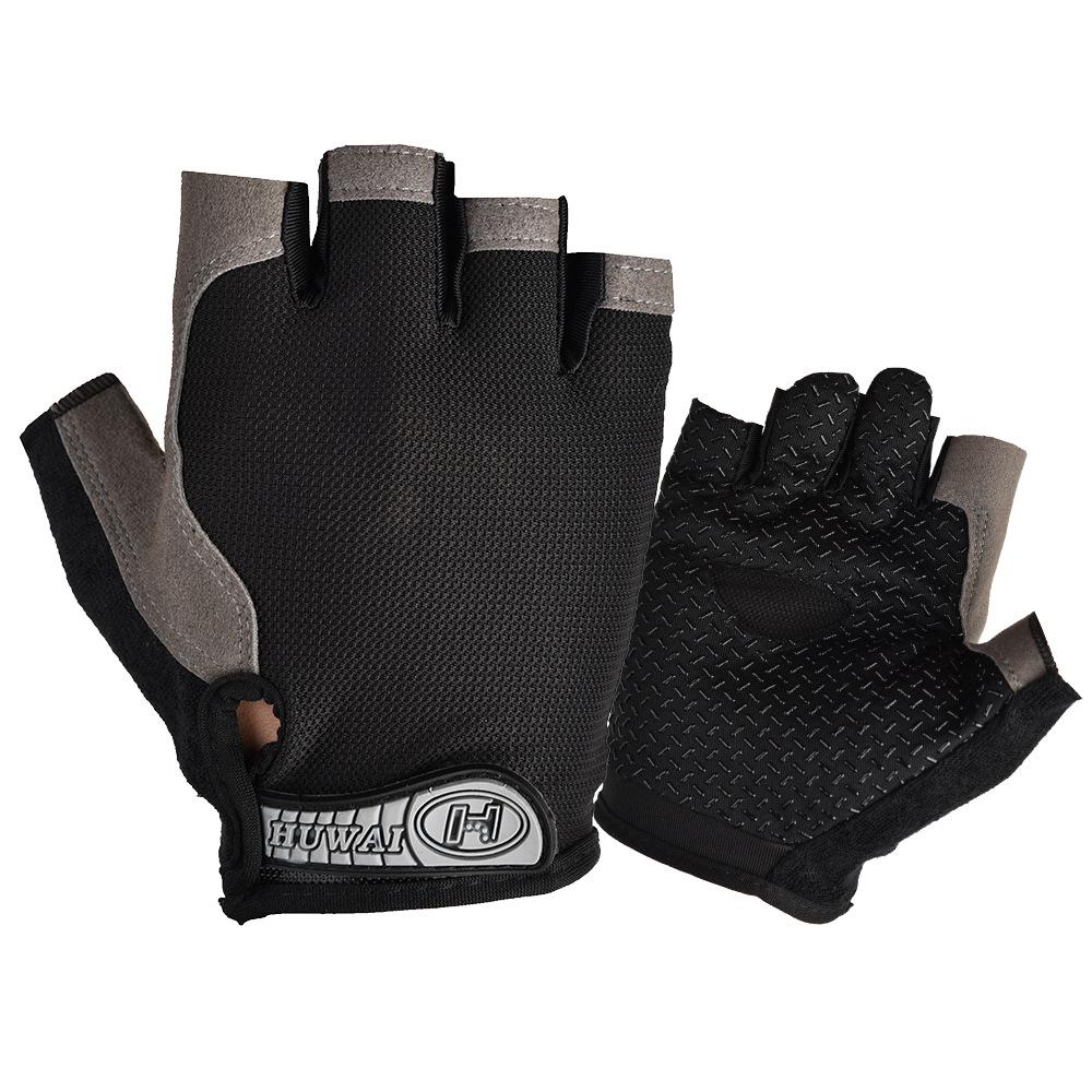 New Spring and Summer Outdoor Sports Cycling Half Finger Gloves Men's Fitness Anti Slip and Shockproof Couple Cycling Gloves