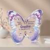 Acrylic Butterfly Plaque - Grandchildren Thank You Gift, Forever Love Decorative Sign for Grandmother, Nurseries, Home Desk Living Room Acrylic Decor