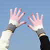 Winter Women's Cycling Gloves Imitation Cashmere Gloves Student Cycling Thickened Thermal Gloves Creative Color Matching Gloves