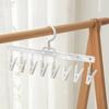 5pcs 8 Clips Drying Clips Windproof Underwear Drying Pants Clip Clothes Drying Hanger  Student Home