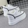 Fashion Hot Sales Women Chunky Sneakers Fashion Platform Sneakers Ladies Wedges Casual Shoes for  Leather Sports Vulcanized shoes