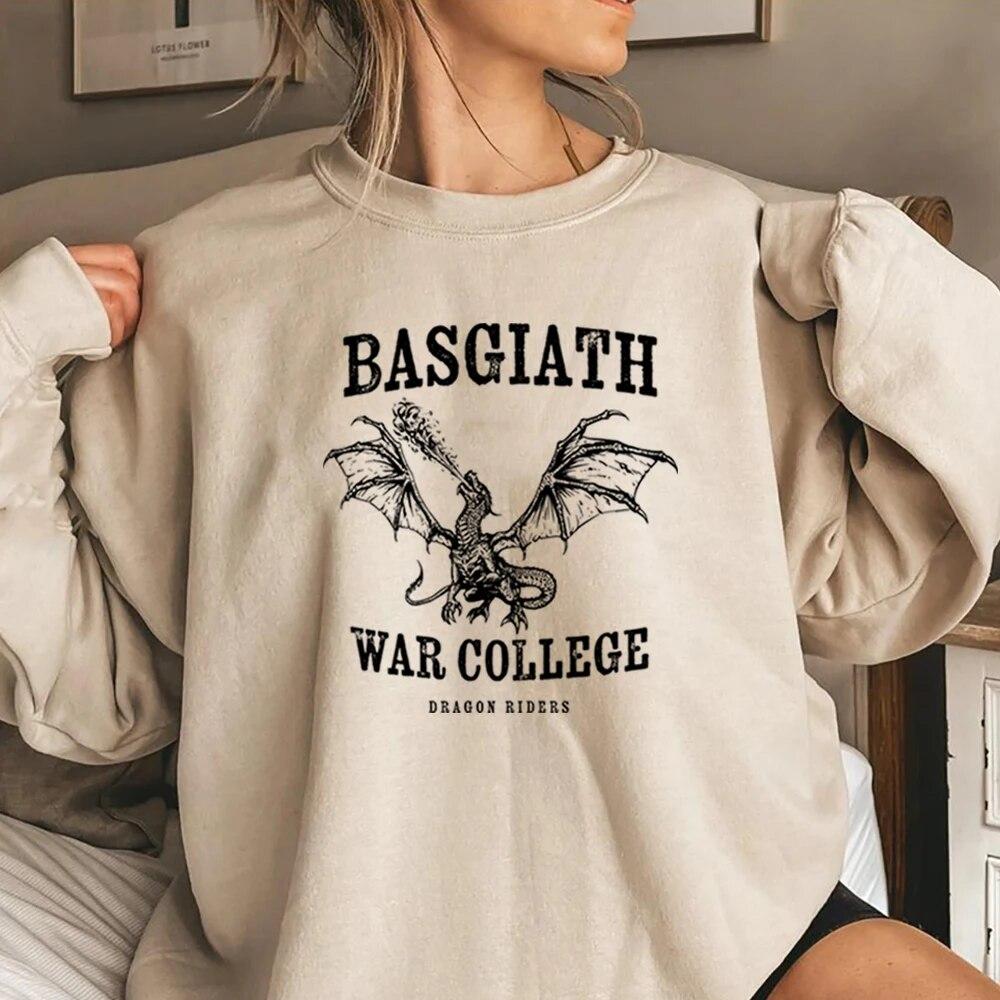 Sweat-shirt Quatrième Aile Basgiath War College Dragon Rider Sweat à capuche Série Empyrée Rétro Violet Sorrengail Xaden Riorson Sweat-shirt Unisexe Sweat à capuche