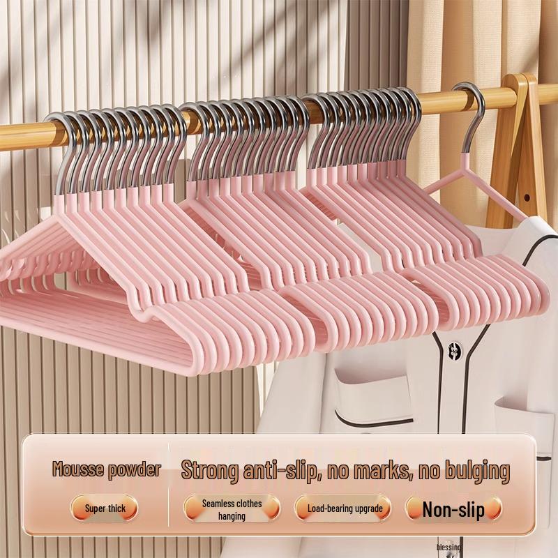 10-Pack Thickened Non-Slip Clothes Hangers for Home & Dorm Use