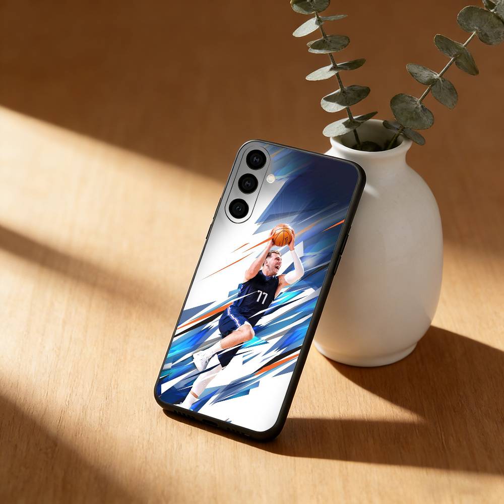 Basketball L-Luka Doncic 77 Phone Case For Samsung Galaxy A91,80,73,72 ,71,53,52,32 ,31,22,21s,20,Soft Black Case