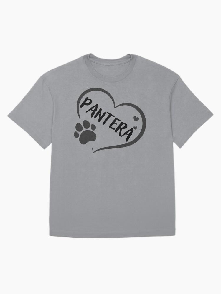 Pantera Pantera in a heart with a paw, great gift for dog or cat owners Oversized Unisex T-Shirt