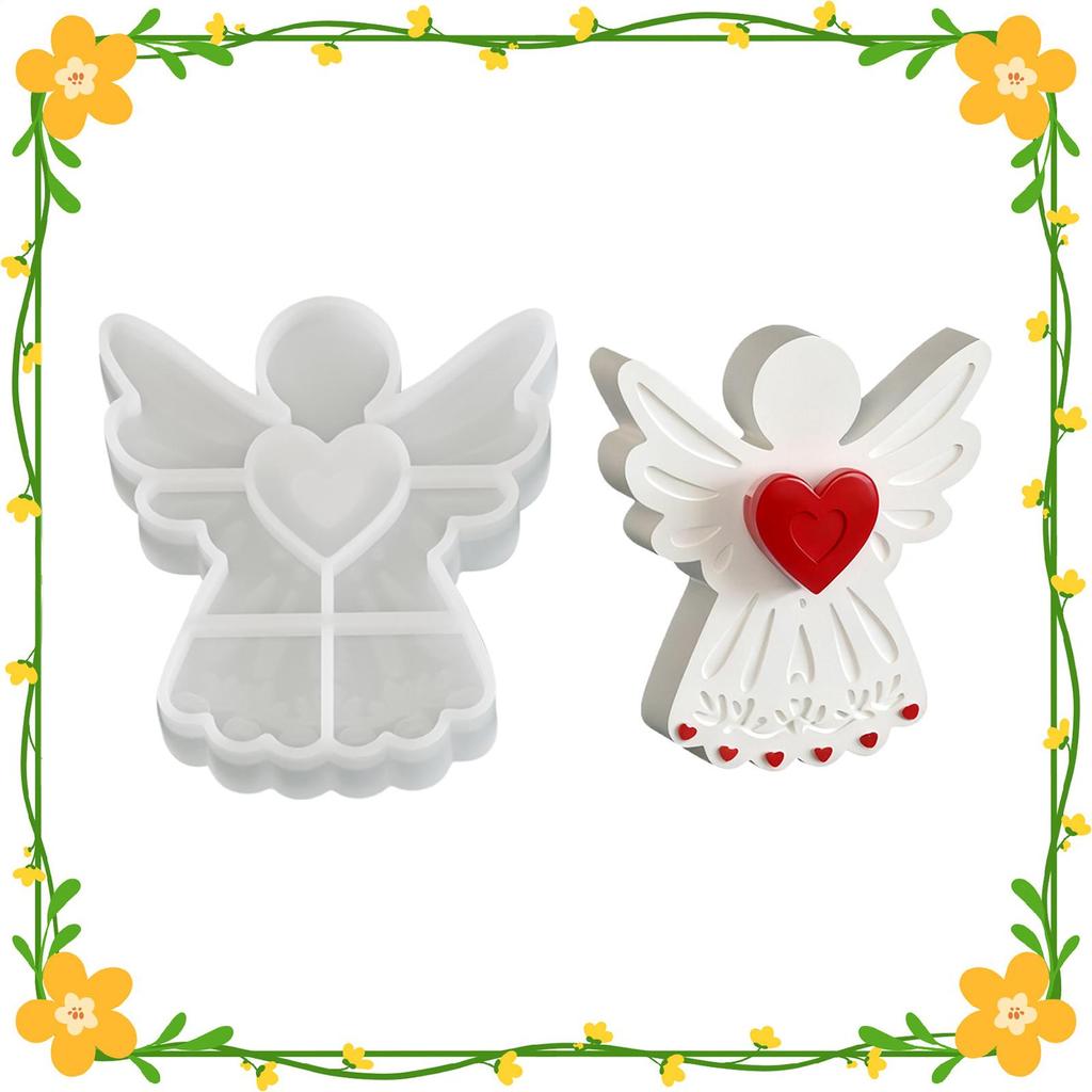 Love Wing Angel Silicone Mold Reusable Non-Stick Crafting Resin Molds Soap Candle Making Wax Plaster Ornaments Home Decor