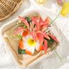 Trendy Floral Flame Hair Clip Artificial Egg Flower Barrette Beach Holiday Accessories For Women  Wedding Party Styling