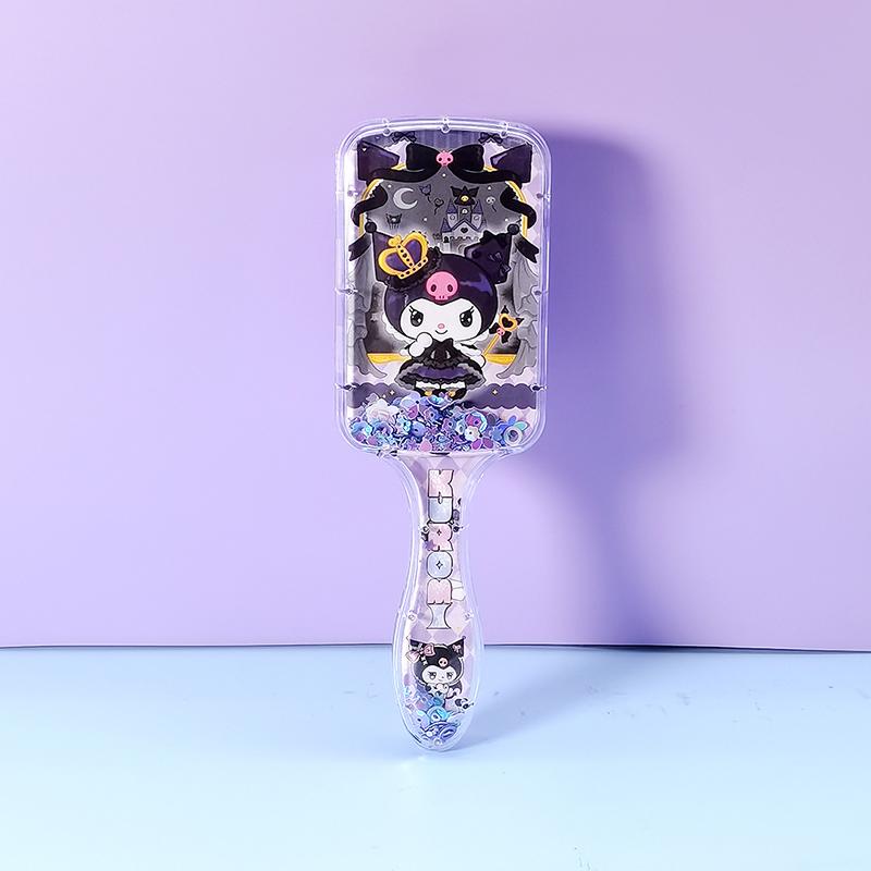Kawaii Sanrio Kuromi Air Cushion Massage Combs My Melody Cinnamoroll Comb Hair Brush Hairdressing Tool Girls Gift