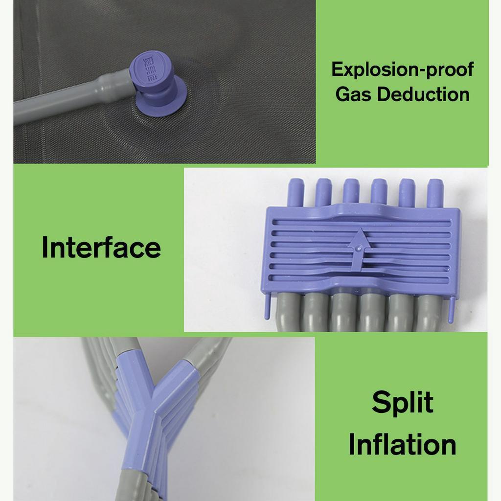 New 6 Air Chambers Leg Compression Massager Arm Waist Legs Pneumatic Vibration Therapy Air Wraps Body Relax Pain Relief Massage