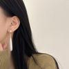 Vintage Retro French Literary Water Drop Baroque Simulation Pearl Earrings Women's Stud Earrings