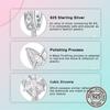 copper Leaf Fairy Angel Zircon Dangle Pendant Charm Compatible With Authentic Charm Bead Charms Bracelets Women Do It Yourself Jewellery Gift