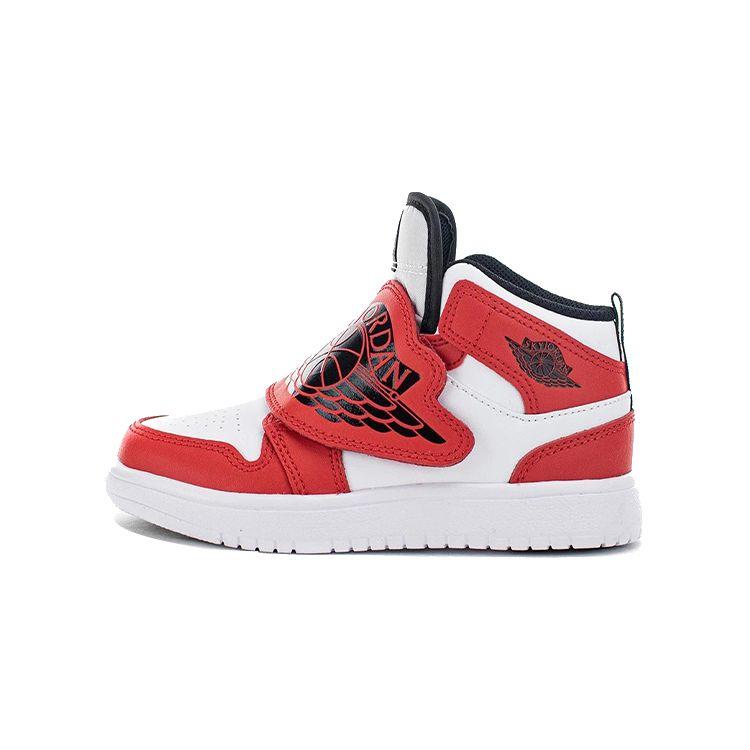 

Кроссовки Air Jordan Sky Jordan 1 PS Chicago Детские Красно-Белые Университетский-Красный BQ7197-106 33.5