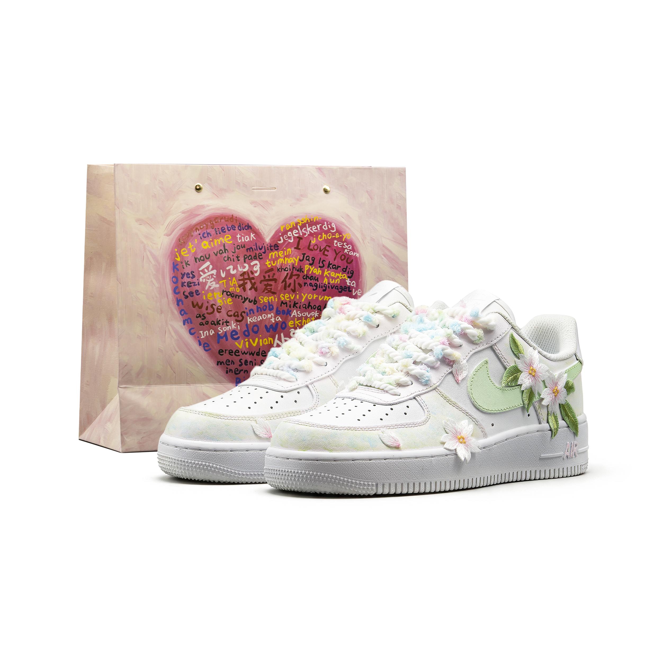 

Nike Air Force Cushioning Abrasion Resistant Slip Resistant Low top Skateboard Shoes Women s Cyan White Shopping Bag cw2288-111(Team500-) 40