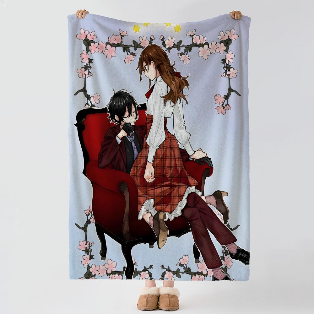anime H-Horimiya-a Throw Thick Comfort Flannel Quilt, Multi-scene Use Indoor Outdoor Daily Nap