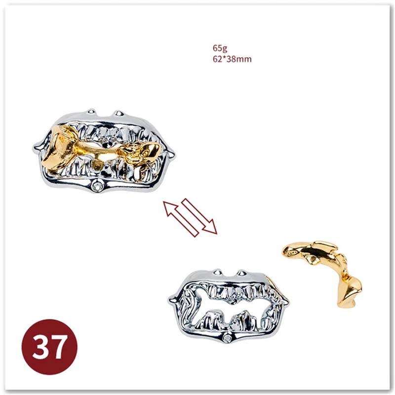 Metal 3D Jigsaw Puzzle Solving Toys Puzzle Unlocking Ring Buckle Children Adult Puzzle Games Leisure Puzzle Games