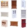 Multi Style Miniature Closet TV Book Cake Bedside Table Cabinet Shelf Legs Cupboard Model Dollhouse Furniture Decor DIY Toys