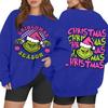 Women's Casual Fashion Long Sleeve Christmas Printed Round Neck Sweatshirt Top