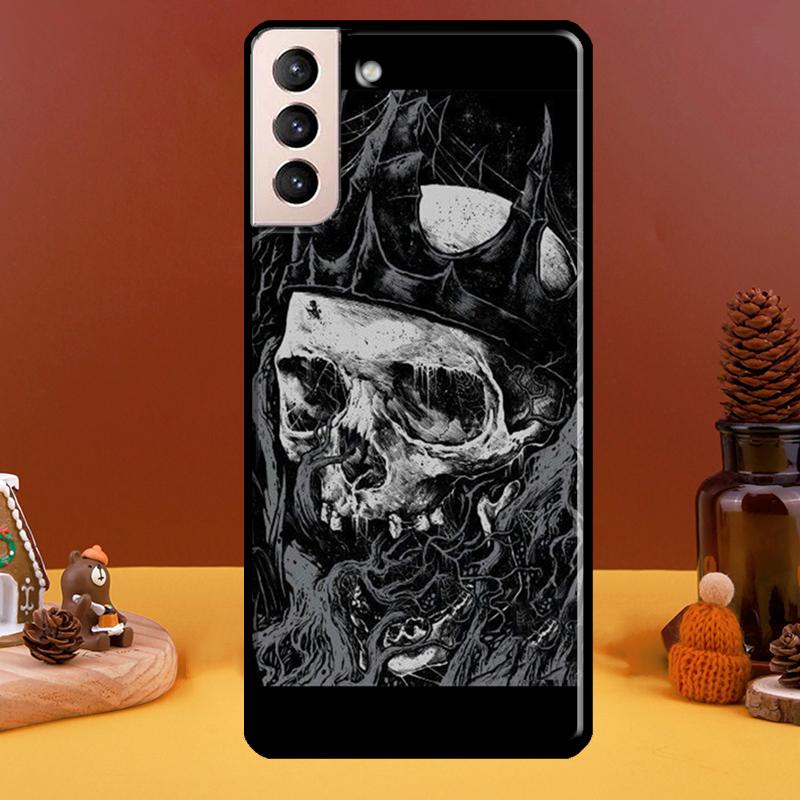 Husa cu craniu de moda gotica pentru Samsung Galaxy S21 S20 FE Note 20 S22 Ultra Note 10 S8 S9 S10 Plus Husa de telefon