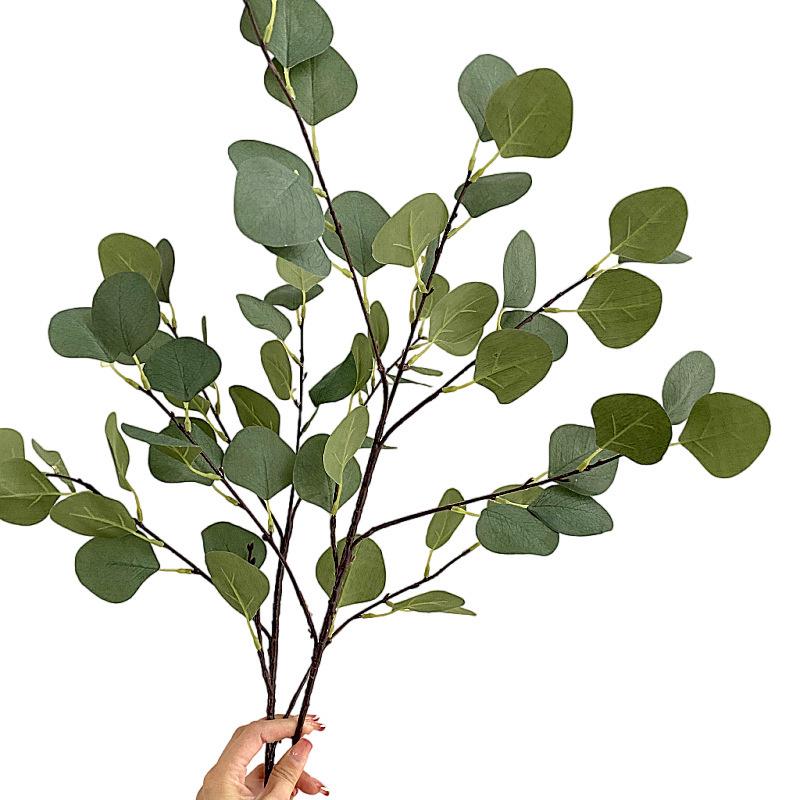 Hojas de Eucalipto Artificiales para Arreglos Florales y Decoraciones de Bodas