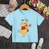 Disney Winnie the Pooh Children's T-Shirt Summer Short Sleeve New Hot-Selling Kids' Top