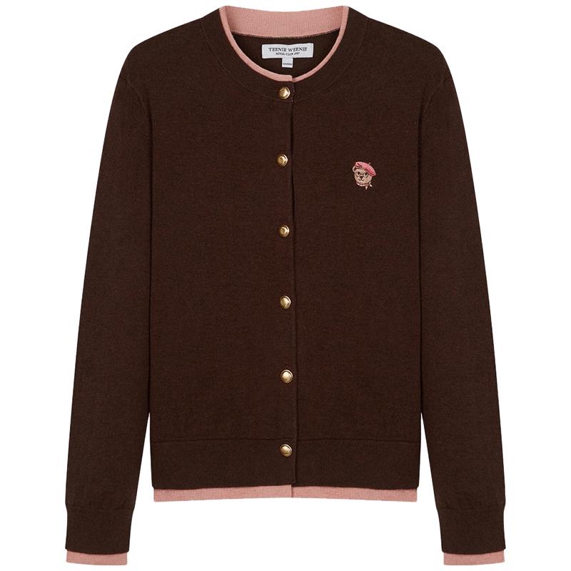 

Teenie Weenie Women s Cartoon Bear Knit Cardigan M