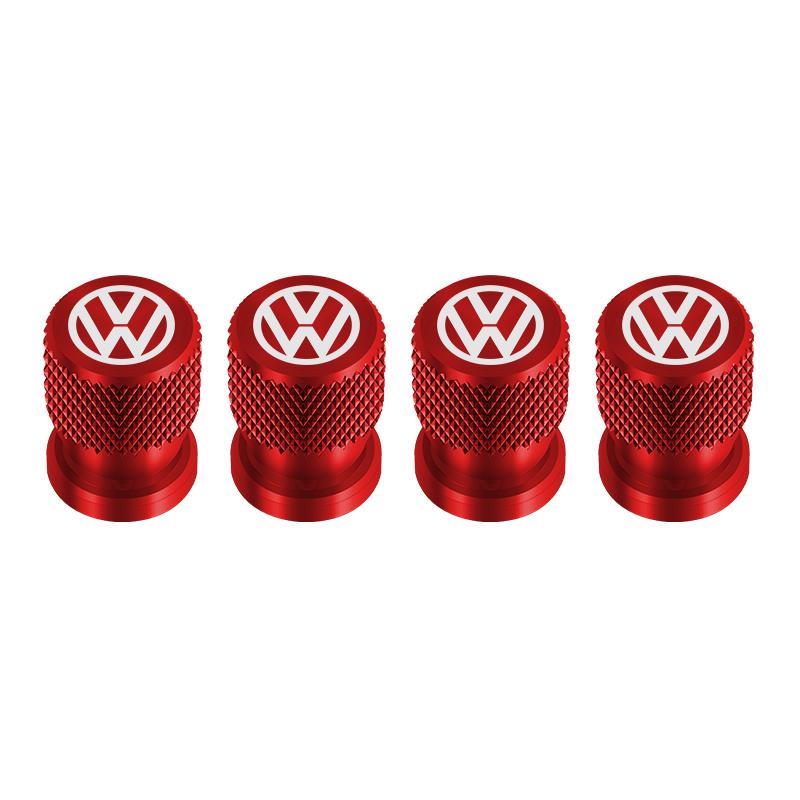 2026 Hot For VW VOLKSWAGEN 4Pcs/Set Car Tyre Valve Dust Caps Aluminum Tire Wheel Valve Stem Air Caps Covers For Volkswagen GOLF 