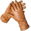 Yellow Brown Leather Gloves Good Quality Sheepskin Winter Gloves for Women 2227