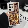 Soft Cover Phone Case for Samsung Galaxy S22 S24 Plus S25 Edge S20FE S24Ultra S23 FE S21 S25 Ultra Bow Leopard Print