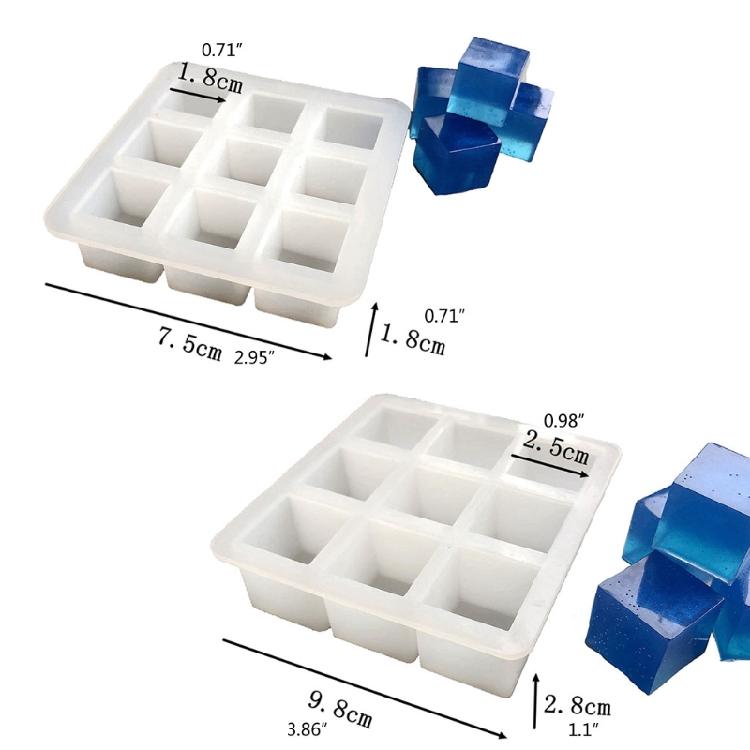 Cube Decoration Mold Resin Large Beauty Mold for Pendant Jewelry Making