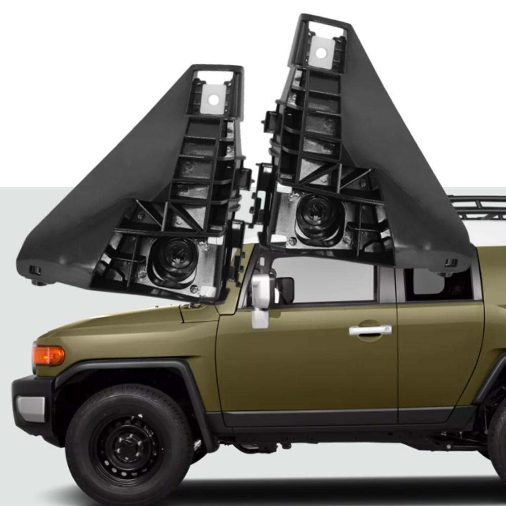 1 Paire Support de Pare-chocs Avant Côté Gauche+Droite pour Toyota FJ Cruiser 2007 2008 2009 2010 2011 2012 2013 2014 52116-35110 52115-35120