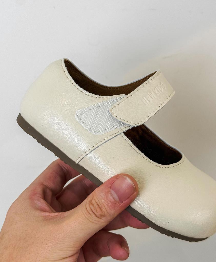 Frühling 2026 Koreanischer Stil Leder Prinzessin Ballerinas für Mädchen - Weich, Rutschfest, Flaches Design