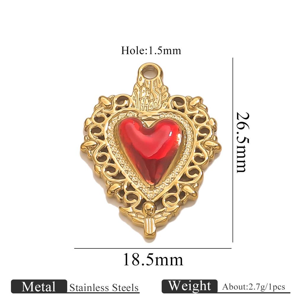 Yori 5Pcs 18K Gold PVD Plated Oil Drop Small Pendant Bracelet Necklace Creative DIY Pendant Accessories Wholesale Jewelry