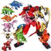 BMB  5IN1 Transformation G1 Dinoking Dinobot Dinosaur Grimlock Slag Sludge Snarl Swoop Slash  Action Figure Toys