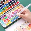 Portable Solid Watercolor Paint Set: 50, 72, 90, 100, 128 Colors for Art Students