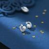Moon Pearl Earrings for Women New Star Moon Earrings Light Luxury Temperament High-end Earrings