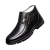 Men's shoes leather thickened velvet winter warm cowhide cold boots men's wool cotton shoes cotton boots warm snow boots