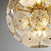 Luxury Gold Crystal Hanging Light Ball Round Glass Ceiling Lamp Interior Decoration Pendant Lamp For Living Room Dining Bedroom