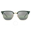 Ray Ban New Clubmaster Polarized Green Mirrored Unisex Sunglasses Rb4416 6655g4 53