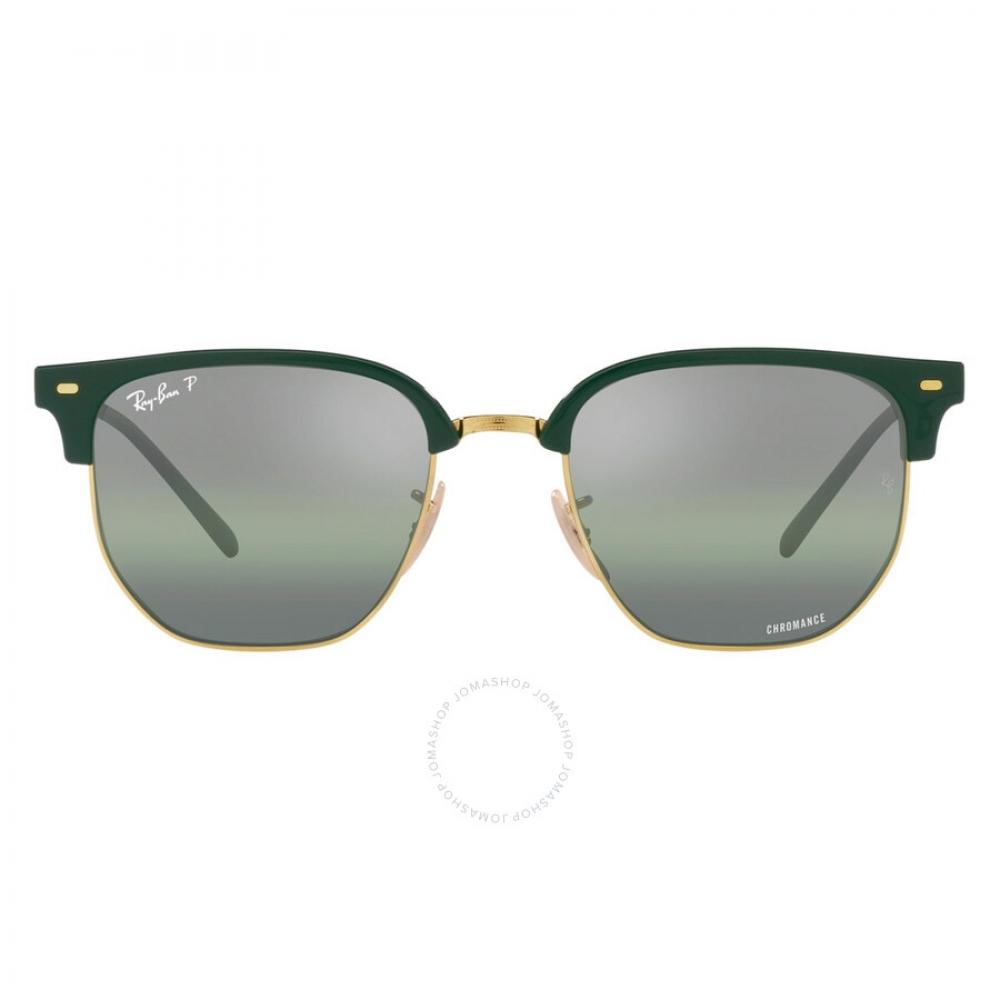 Ray Ban New Clubmaster Polarized Green Mirrored Unisex Sunglasses Rb4416 6655g4 53