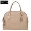 INDIA 12.00 (India 12) Embossed Calf Leather Handbag Beige / SV HardwareUsed