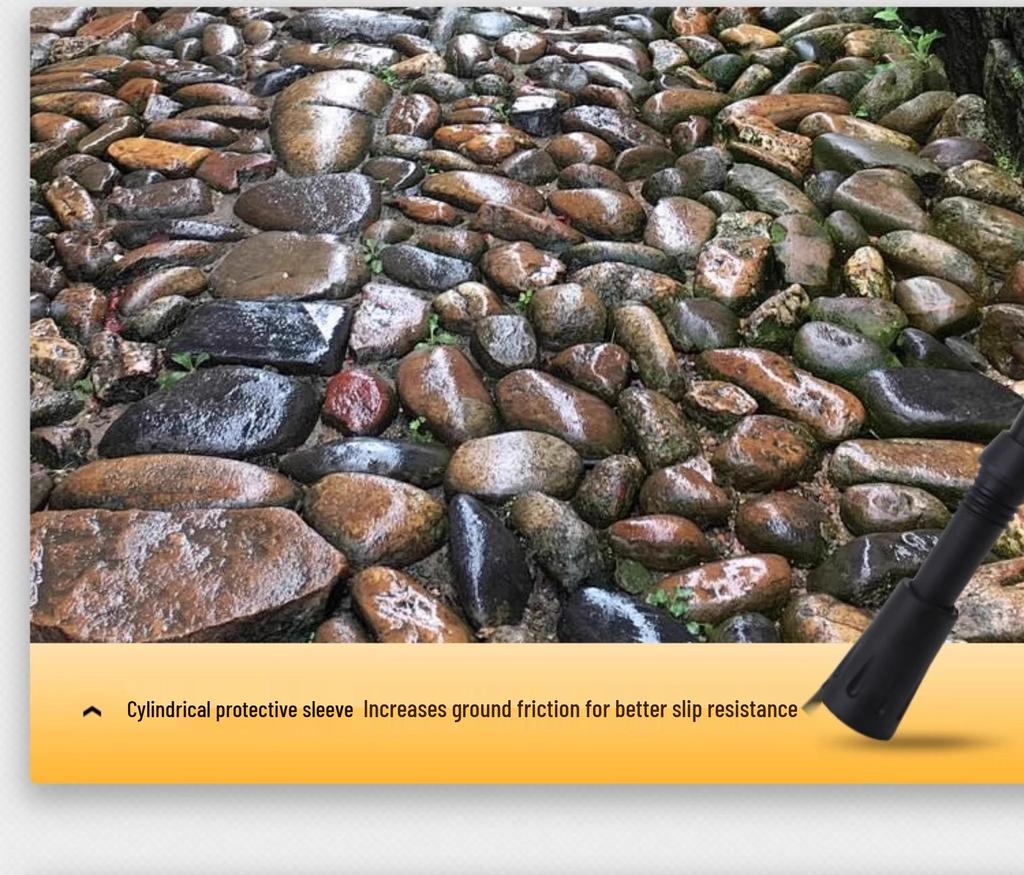 Ultralekki składany kij trekkingowy z włókna węglowego - Antypoślizgowy teleskopowy kij turystyczny i narciarski