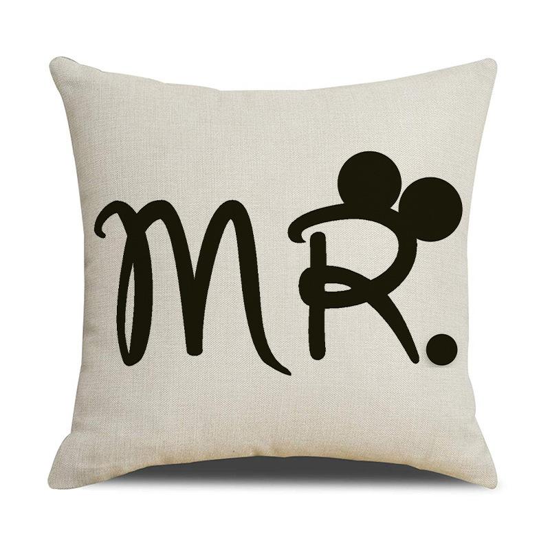 Simple Letter Series Throw Pillow Covers With Digital Printing Of Short Plush Fabric Car-Shaped Sofa Cushion Office Home Decor