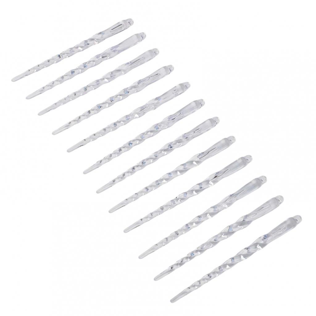 12 Piece Set Christmas Tree Decoration Icicle Ornaments Unique Display