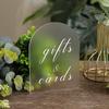 Arched Acrylic Table Number Sign Blank Plexiglass Frosted Wedding Place Card for Party Decor DIY Event Seat Guest Name Tag