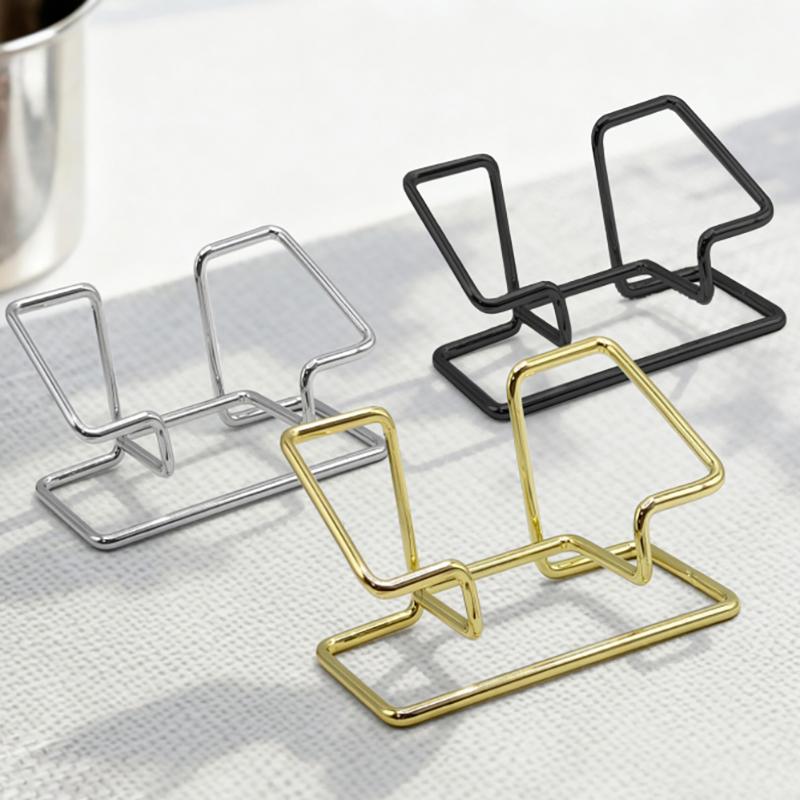 Business Card Holder Desktop Organizer Clear Acrylic 2-Tier Stand Perfect For Reception Office Meeting Room