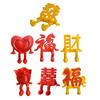 2026 Year of The Horse Decoration 3D Printed Wall Hanging Figure Colorful New Year Decor for Home Door Traditional Chinese Holiday Ornament