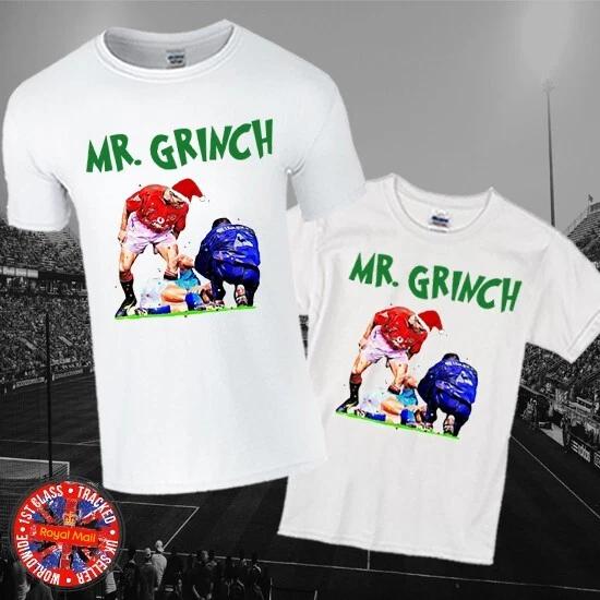Roy Keane Grinch Christmas Football Fan T-shirt Mens Ladies Kids Babies M